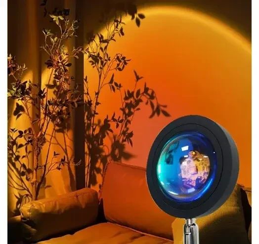 Проекционный светильник Sunset Lamp USB с эффектом заката, рассвета Q07 | Зображення 4