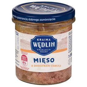 Мясная консерва тушонка свинная Kraina Wedlin, 280г (Польша), без консервантов