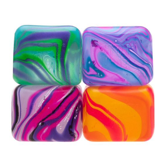 Детская игрушка антистресс "Космический кубик" NeeDoh SWNCBND(Orange) | Зображення 2