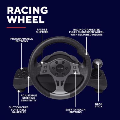 Руль Trust GXT 289 Movi PC/PS4/PS3/Xbox/Nintendo Switch (25122) | Зображення 7