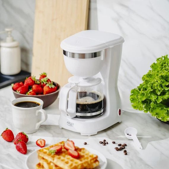 Кавоварка крапельна Adler AD 4381 біла 600 Вт 0,6 л | Зображення 3
