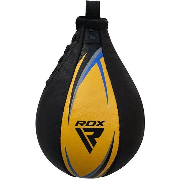 Пневмогруша боксерська RDX 2Y Boxing Speed Ball Leather Multi Yellow/Blue | Зображення 1