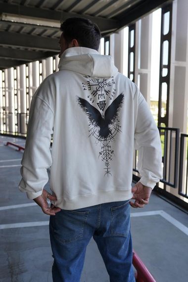 Худі з мерчем ДТФ (оверсайз) | Зображення 3