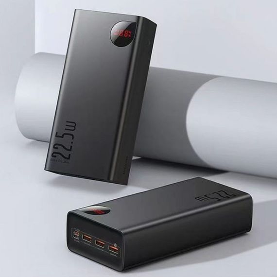 Портативний ЗП Power Bank Baseus Adaman Digital Display 22.5W 40000mAh (PPAD020101) Black | Зображення 6