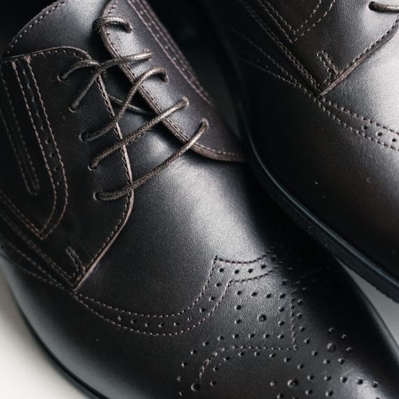 Шкіряні чоловічі туфлі ІКОС 3.1 коричневі 40 размер | Зображення 3