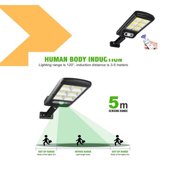 Вуличний ліхтар з сонячною батареєю XPRO суперсвітлодіодний 15-100 Вт (47896-120-6_170) | Зображення 1