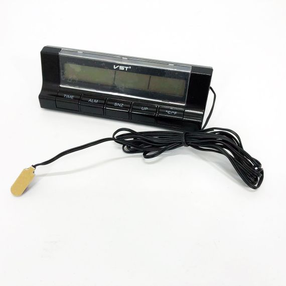 Авточасы с термометром VST-7037 | Зображення 2