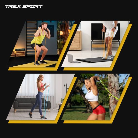 Набор резинок для фитнеса Trex Sport TX-003PBV 3в1 2-30кг | Зображення 2