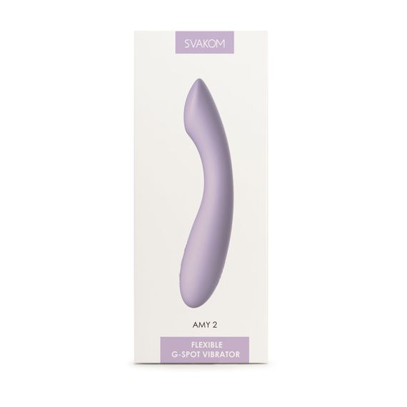 Вібратор для точки G з інтелектуальним режимом Svakom Amy 2 Pastel Lilac | Зображення 6