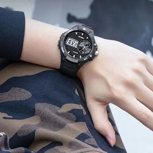 Ексклюзивні чоловічі годинники SKMEI 1761BKWT, Солідні чоловічі годинники класні PT-96 | Зображення 4