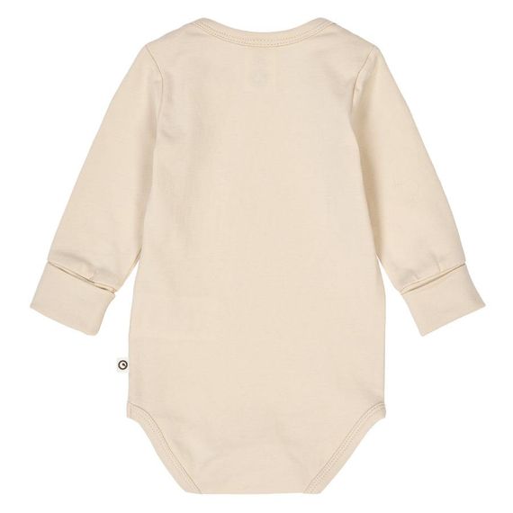 Дитяче боді для новонароджених Green Cotton 74 см Молочний (25111202A) | Зображення 1