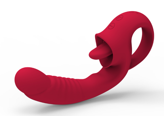 Вібратор - Rechargeable Licking Vibrator USB 10 Functions Sex Aura | Зображення 4