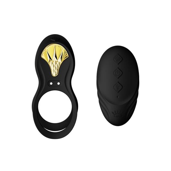 Смарт-ерекційне кільце Zalo - BAYEK Obsidian Black, подвійне з ввідною частиною, пульт ДК sexstyle | Зображення 6