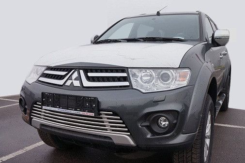 Передня решітка-захист для Mitsubishi Pajero Sport 2008-2015рр.
