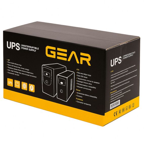 Пристрій безперебійного живлення GEAR GU-2000PLCD | Зображення 2