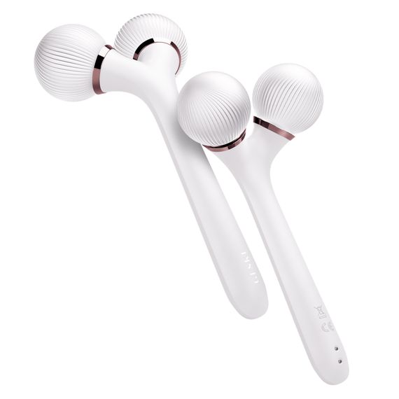 Електронний ультразвуковий ролик для обличчя та тіла GESKE Sonic Facial&Body Roller 4в1 starlight | Зображення 5