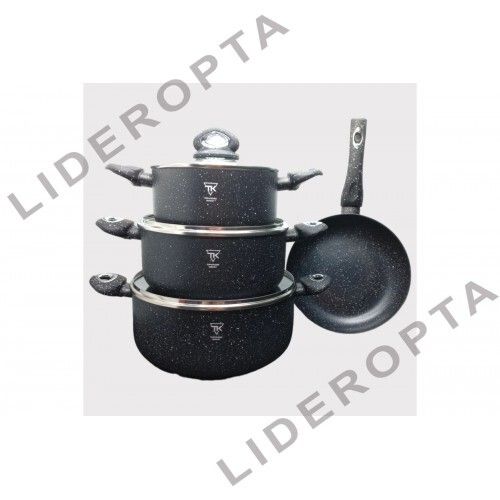 Набір каструль червоно-чорний XPRO TK00094 (43883-TK00094_1478) | Зображення 1