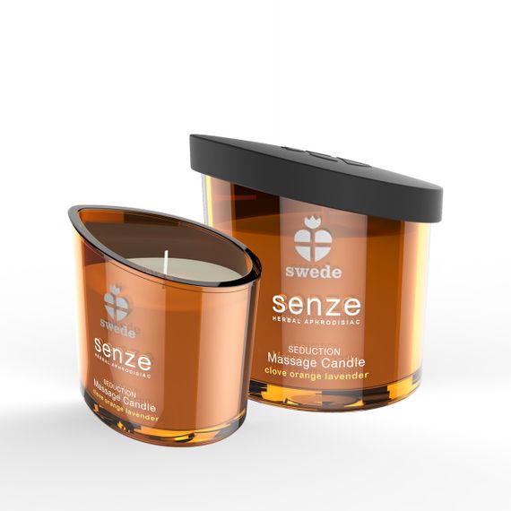 Масажна свічка - Swede Senze Seduction Clove Orange Lavender, 50 мл Sex Aura | Зображення 1