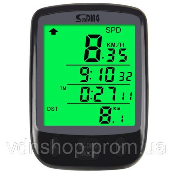 Хороший велокомп'ютер SunDing, Комп'ютер для велосипеда Велокомп'з вбудованою картою ZX-47 | Зображення 3