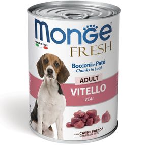 Корм Monge Dog Fresh Vitello вологий з телятиною для дорослих собак 400 гр