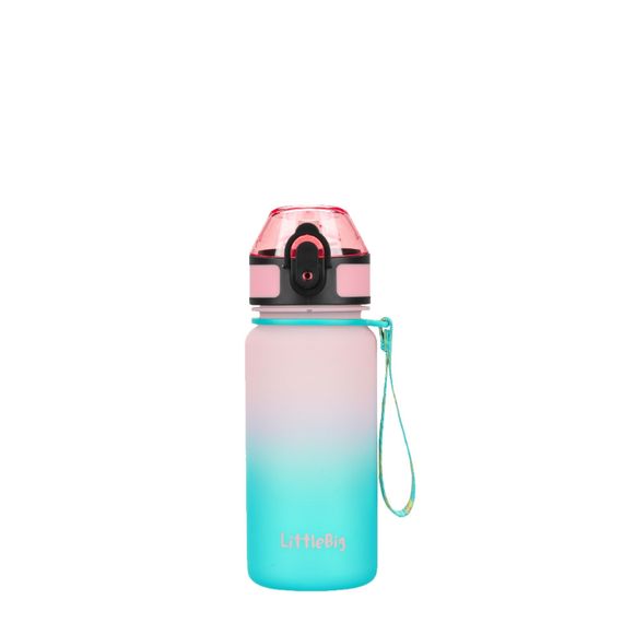 Дитяча пляшка для води LittleBig UZSPACE 3020(Pink-Blue) 350 мл, рожево-блакитна | Зображення 3