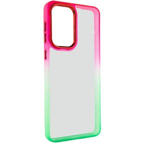 Чехол TPU+PC Fresh sip series для Samsung Galaxy A33 5G TPU+PC, Салатовый / Розовый