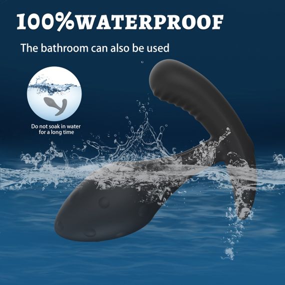 Масажер простати Every Night Toys Miah з дистанційним керуванням, чорний, 10 режимів вібрації sexstyle | Зображення 1