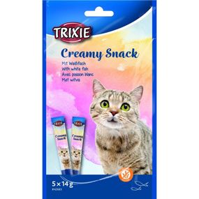 Trixie Creamy Snacks лакомство для кошек с рыбой 5 х 14 гр