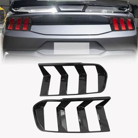 Накладки на задні ліхтарі (Карбон) для Ford Mustang 2024- рр