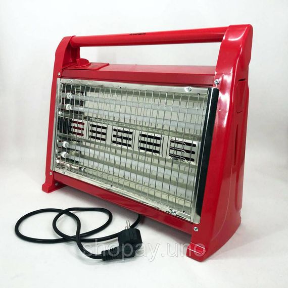 Кварцовий обігрівач Suntera QHW‑106 — 1800W, інфрачервоний, 2 режими, термостат, вентилятор, зволожувач, червоний | Зображення 9