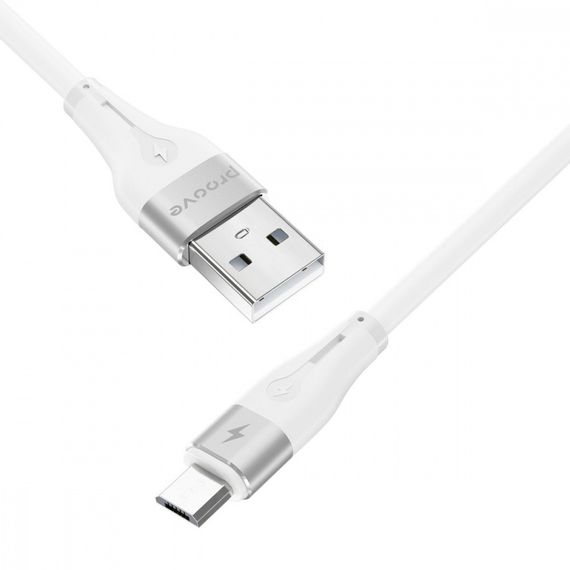Кабель Proove Soft Silicone Micro USB 2.4A (1m) black | Зображення 3