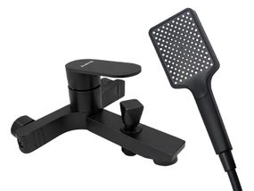 Змішувач для ванни короткий гусак MILLZ чорний MRS-AL-F2(Black) 1/10