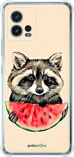 Чохол на Motorola G72 Єнотик з кавуном "4605sp-2859-2448"