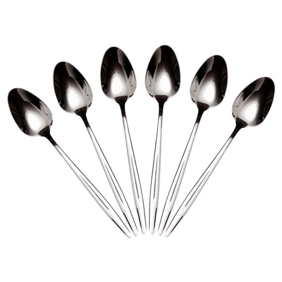 Набір столових ложок 6 штук нержавіючої сталі 21 (см) Срібло HP-8-27