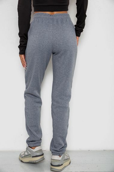 Спортивные штаны женские на флисе, цвет серый, 238R58641-2 | Зображення 3