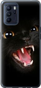 Чехол на Oppo Reno6 Z Чёрная кошка "932u-2477-17620"
