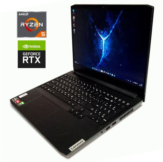 Игровой ноутбук Lenovo IdeaPad Gaming 3 15ACH6 / 15.6" (1920x1080) IPS / AMD Ryzen 5 5600H (6 (12) ядер по 3.3 - 4.2 GHz) / 16 GB DDR4 / 256 GB SSD / nVidia GeForce RTX 3050, 4 GB GDDR6, 128-bit / WebCam б/у