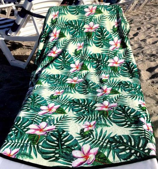 Рушник пляжний Tropic круглий діаметр 150см махра велюр | Зображення 1
