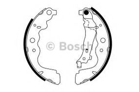 Колодка гальм. барабан. RENAULT DUSTER, SANDERO задн. (вир-во Bosch) BOSCH 0986487754 на RENAULT LOGAN II