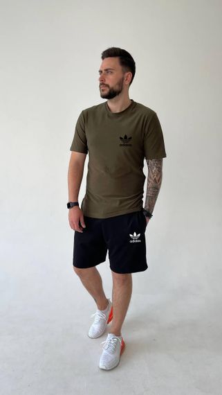 Чоловічий літній костюм adidas хакі | Зображення 3