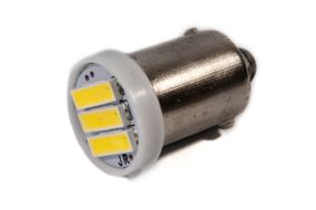 Светодиодная лампа AllLight T 8.5  3 диода 7014 BA9S 12V WHITE