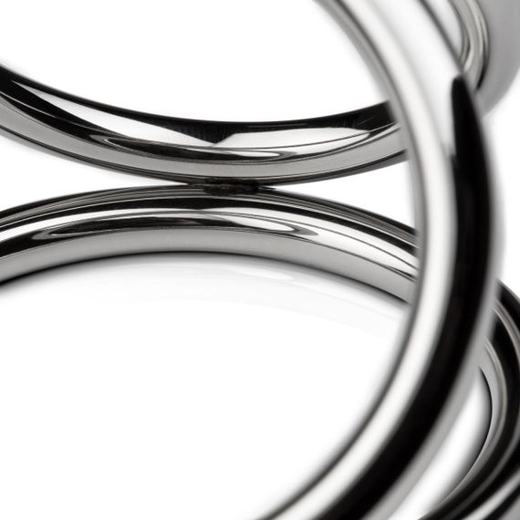 Потрійне ерекційне кільце Sinner Gear Unbendable – Triad Chamber Metal Cock and Ball Ring – Large | Зображення 1