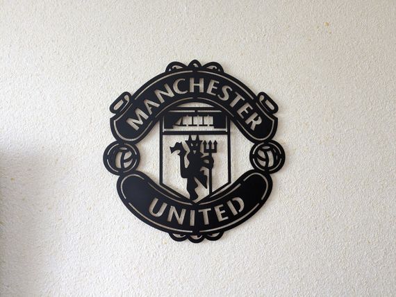 Панно декоративная картина на стену Manchester United LED подсветка 600х593 acr-p000088 | Зображення 1