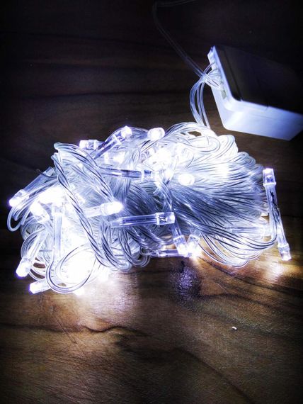 Гірлянда світлодіодна новорічна біла 200 LED 10 м <unk> Гірлянда електрична <unk> Новоричнева гірлянда <unk> Гірлянда | Зображення 3