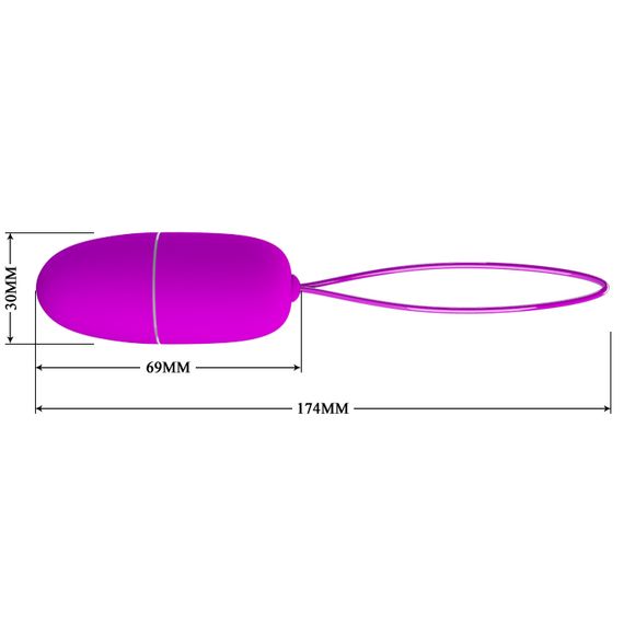 Віброяйце - Pretty Love Selkie Vibrating Egg Purple | Зображення 8