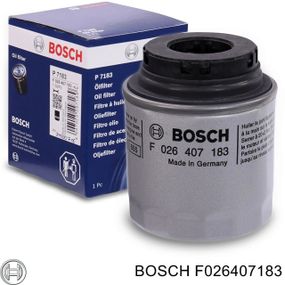BOSCH Фільтр масляний F026407183 (P7183) AUDI, SEAT, SKODA, VW
