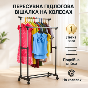 Вішалка для верхнього одягу та аксесуарів, Підлогова вішалка для одягу металева Міні-вішалка VP-18