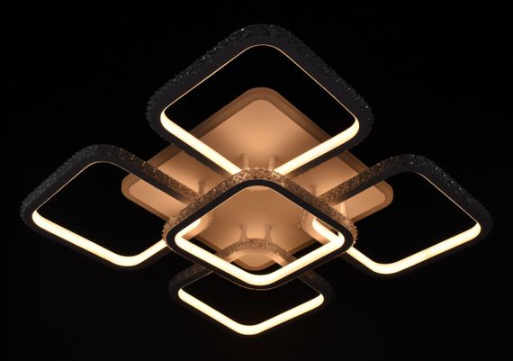 Люстра світлодіодна стельова LED світильник для квартири на стелю лед 26320 Білий 12х55х55 см. | Зображення 3
