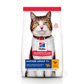Сухой корм для пожилых котов Hill's Mature Adult 7+ Chicken с курицей 1.5 кг 604097