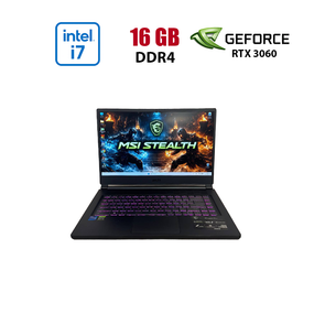 Ігровий ноутбук Б-клас MSI Stealth 15M A11UEKV / 15.6" (1920x1080) IPS / Intel Core i7-11375H (4 (8) ядра по 3.0 - 5.0 GHz) / 16 GB DDR4 / 512 GB SSD NVMe / nVidia GeForce RTX 3060, 6 GB GDDR6, 192-bit / WebCam б/в